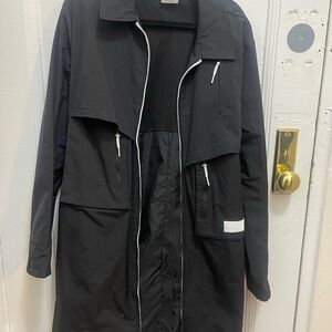 Puma tunnel long trench coat black rare winter pockets size M